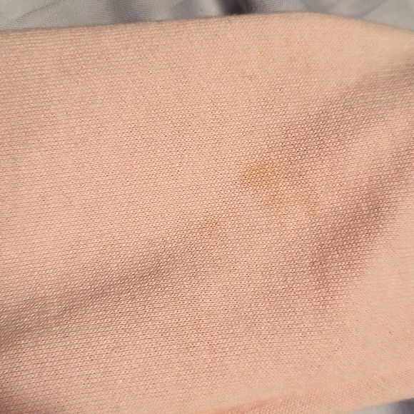 Y2K DIVIDED BY H&M Light Pink Hoodie Skulls Stars Guitars Graphic Buttons Size 4 - Picture 5 of 5